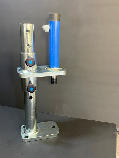 Portable Power Press — front view, cylinder mounted on top