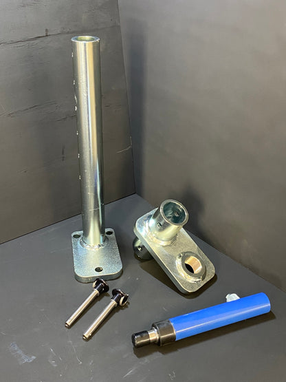 Portable Power Press — kit parts: post, adjusting head, pins, cylinder